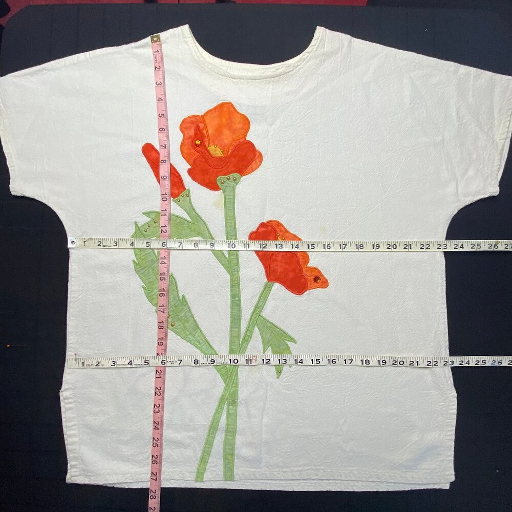 Summer Shirt White and Orange - Picture 4 of 4
